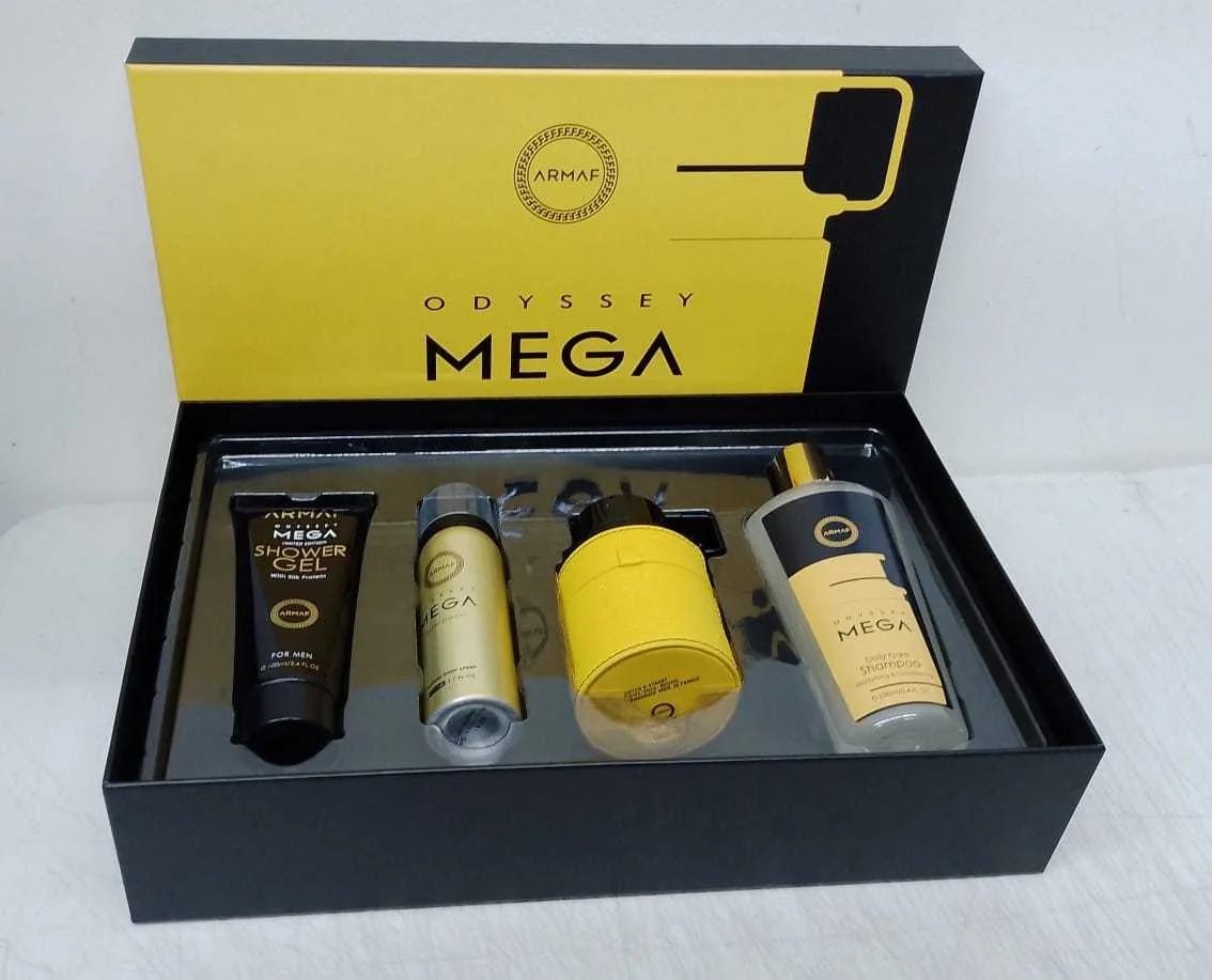 SET C ARMAF ODYSSEY MEGA 100ML. EDP+GEL+DESODORANTE+SHAMPOO