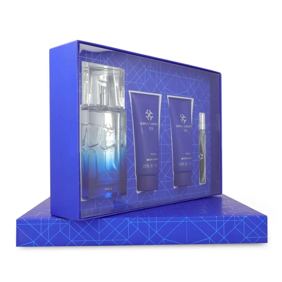 SET C CARLO C. 315 100ML. EDT+SHAMPOO+AFTER+MINI
