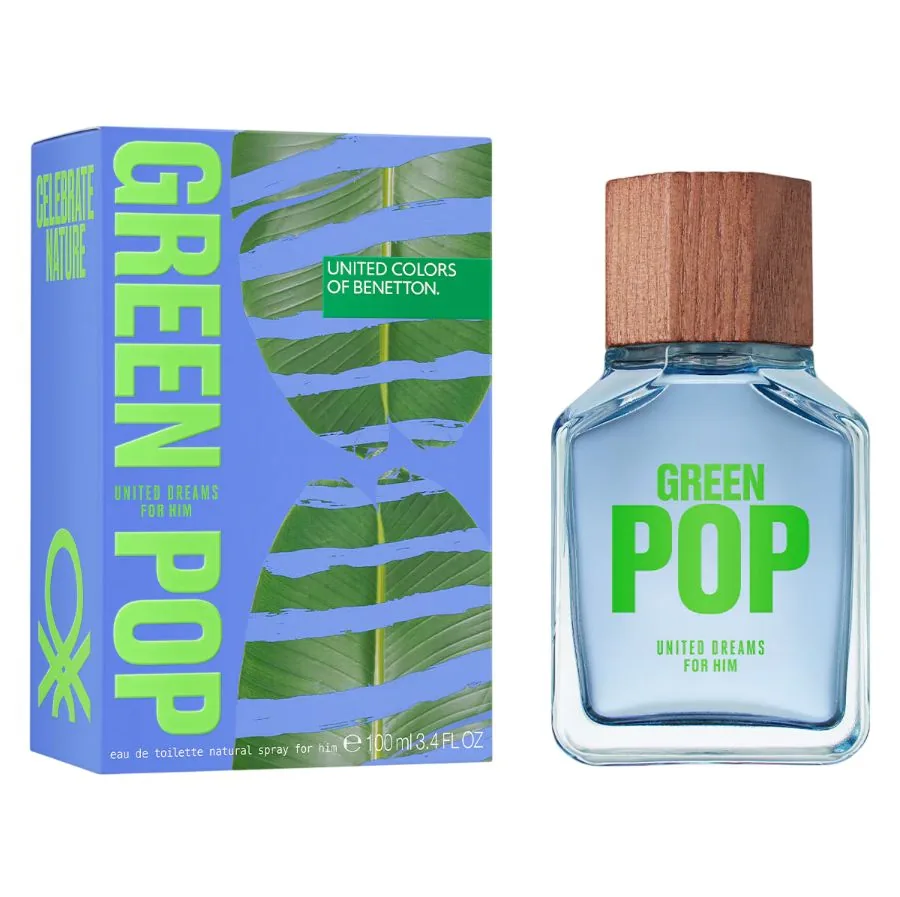 C BENETTON GREEN POP 100ML. EDT
