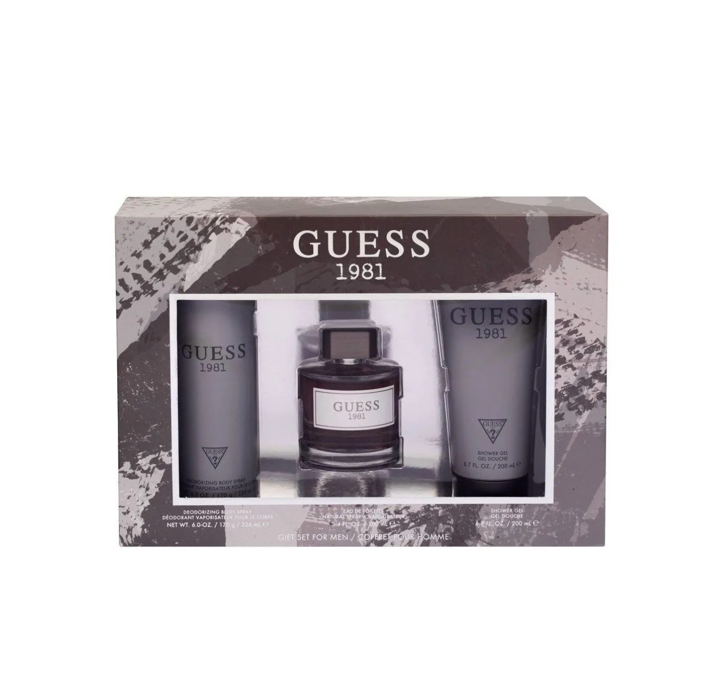 SET C GUESS 1981 100ML. EDT+DESODORANTE+GEL