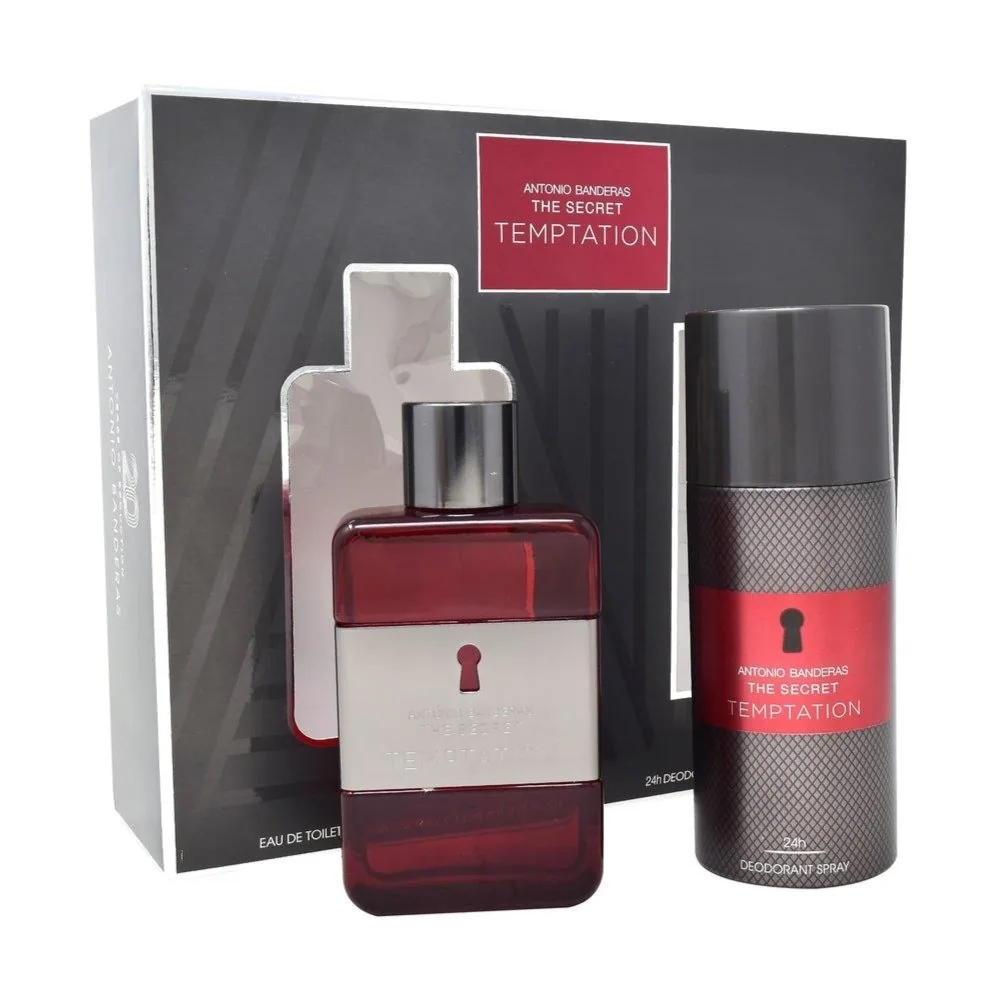 SET C ANTONIO B. THE SECRET TEMPTATION 100ML. EDT+DESODORANTE