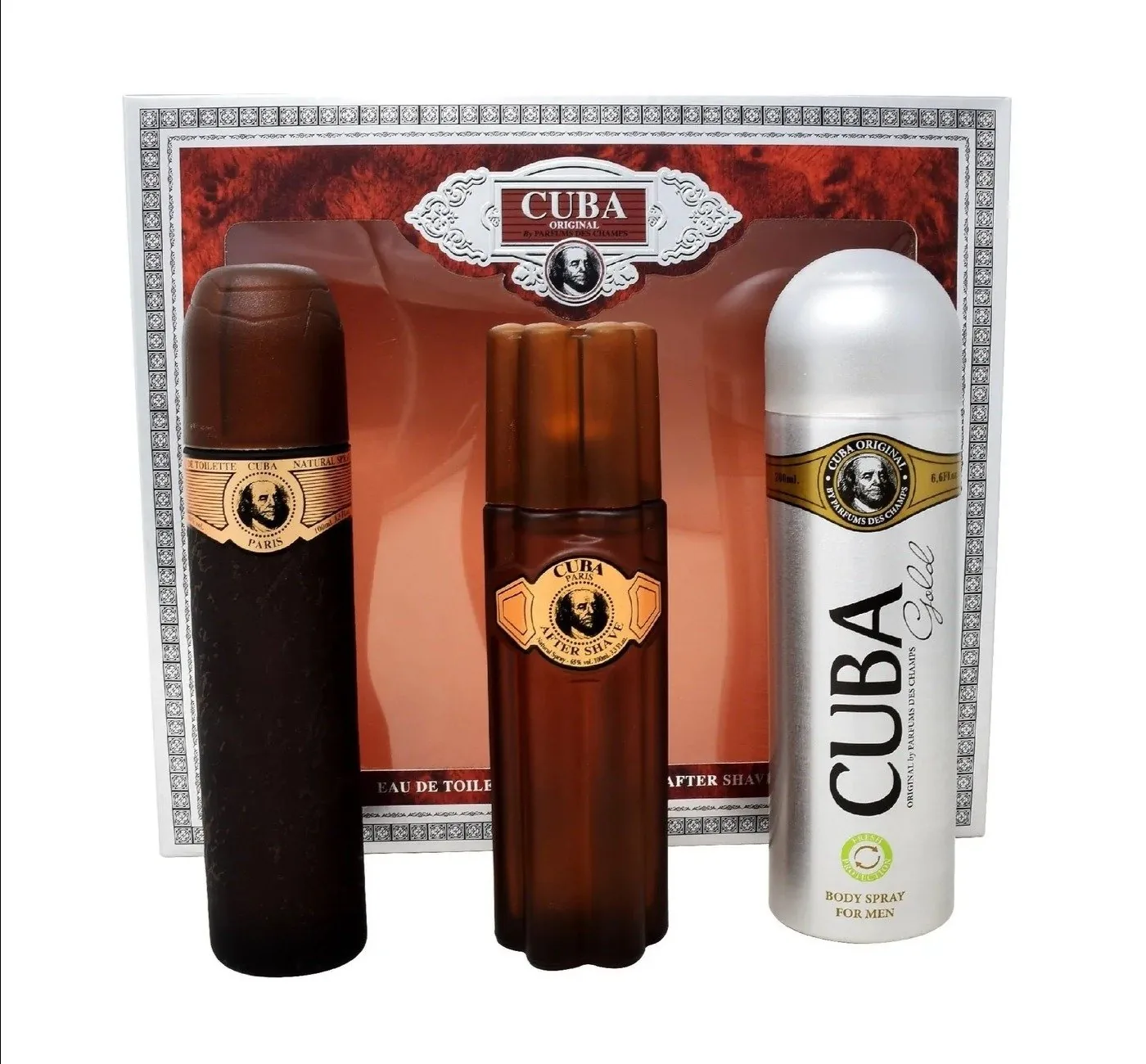 SET C CUBA GOLD 100ML. EDT+AFTER+DESODORANTE