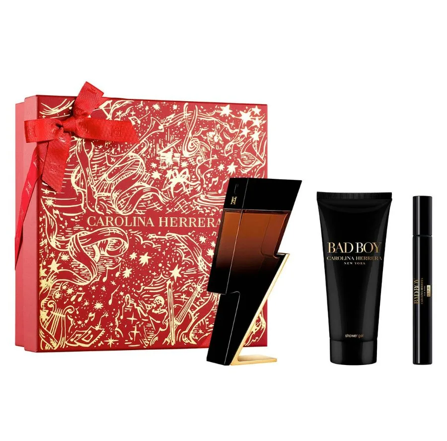 SET CAROLINA H. BAD BOY ELIXIR 100ML. EDP+GEL+MINI