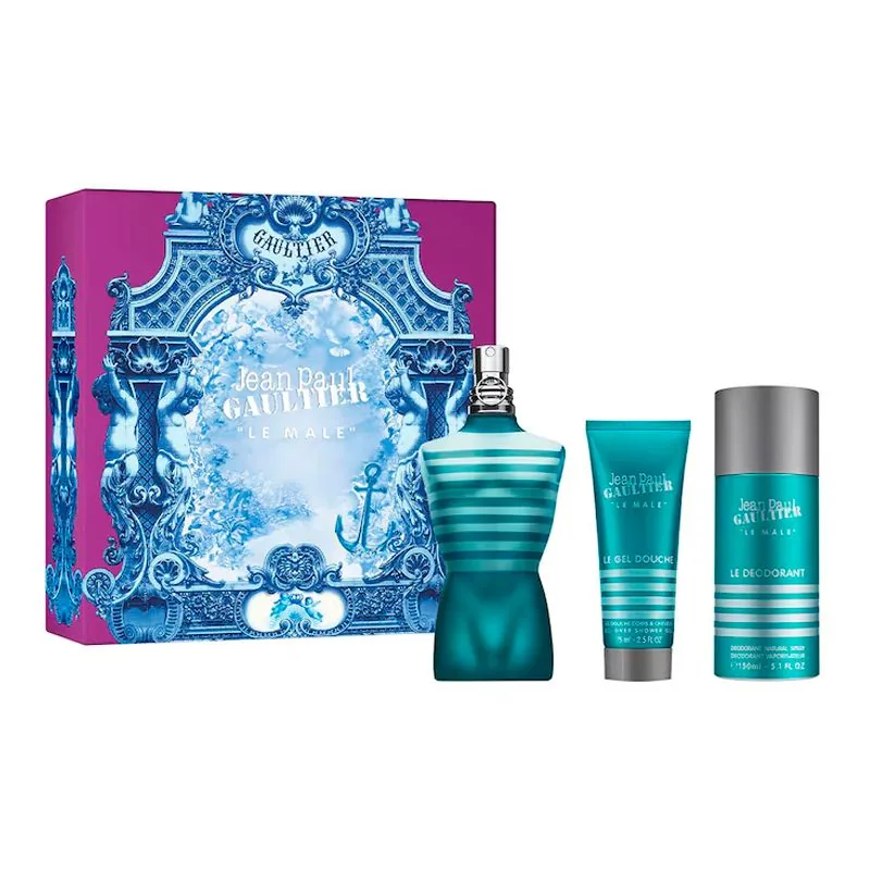 SET C JEAN PAUL G. LE MALE 125ML. EDT+GEL+DESODORANTE