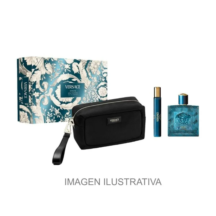 SET C VERSACE EROS 100ML. EDP+MINI+NECESER