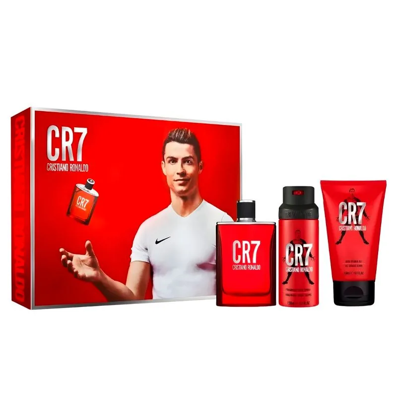 SET C CRISTIANO R. CR7 100ML. EDT+GEL+DESODORANTE