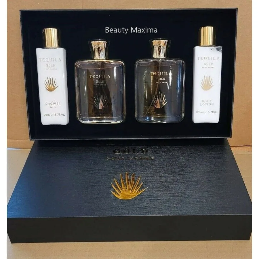 SET C BHARARA TEQUILA GOLD 100ML. EDP+GEL+AFTER+CREMA