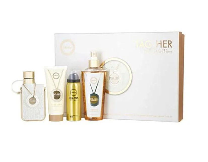 SET D ARMAF TAG-HER 100ML. EDP+CREMA+DESODORANTE+BODY