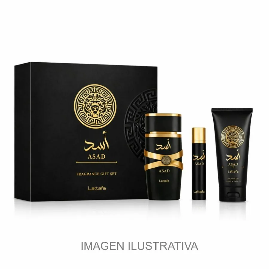 SET C LATTAFA ASAD 100ML. EDP+MINI+GEL