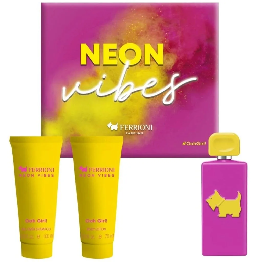 SET D FERRIONI NEON VIBES #OOHGIRL! 100ML. EDT+CREMA+GEL
