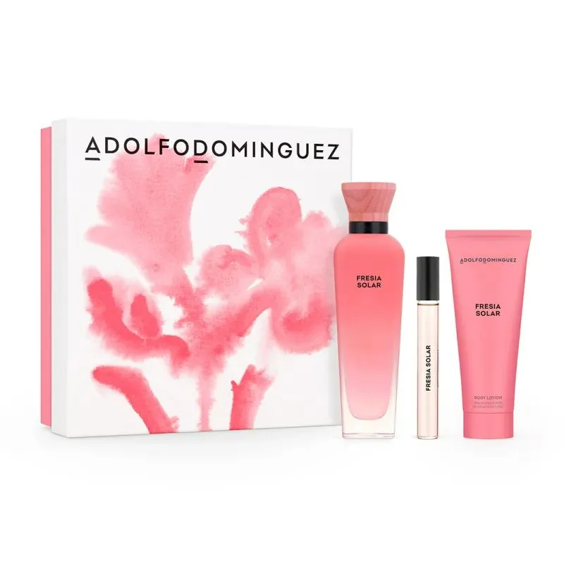 SET D ADOLFO DOMINGUEZ FRESIA SOLAR 120ML. EDP+CREMA+MINI