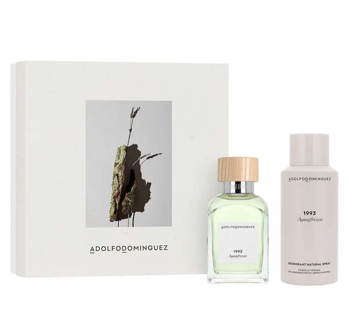 SET C ADOLFO DOMINGUEZ AGUA FRESCA 1993 120ML. EDT+DESODORANTE