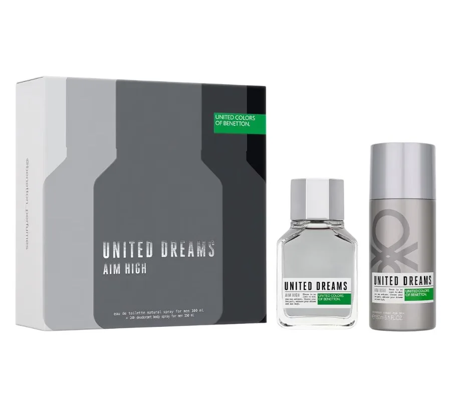 SET C BENETTON UNITED D. AIM HIGH 100ML. EDT+DESODORANTE
