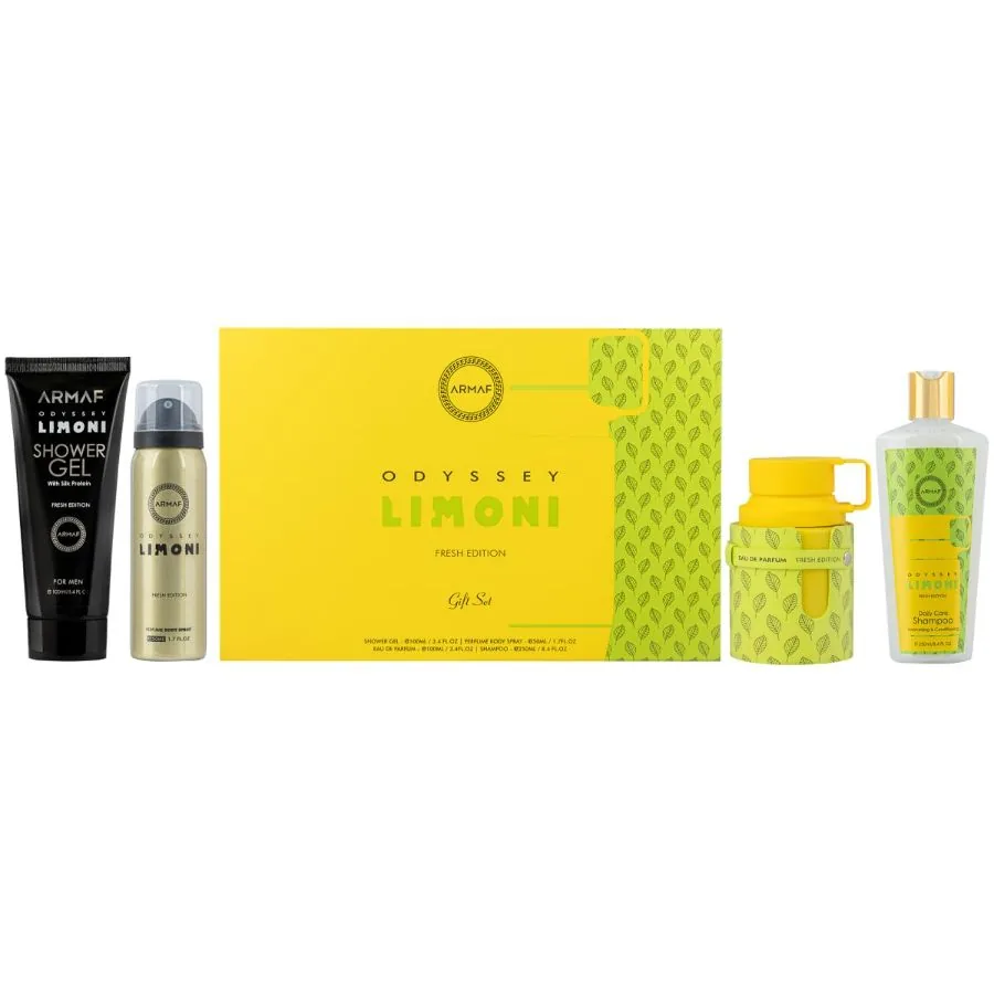 SET C ARMAF ODYSSEY LIMONI 100ML. EDP+GEL+DESODORANTE+SHAMPOO