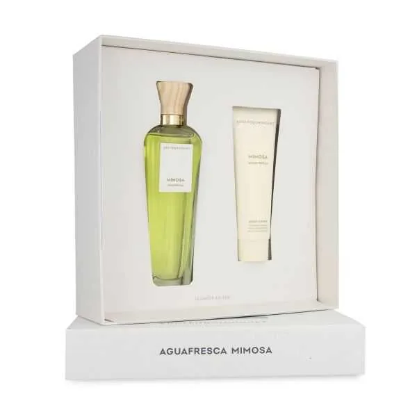 SET D ADOLFO DOMINGUEZ AGUA FRESCA MIMOSA 120ML. EDT+CREMA