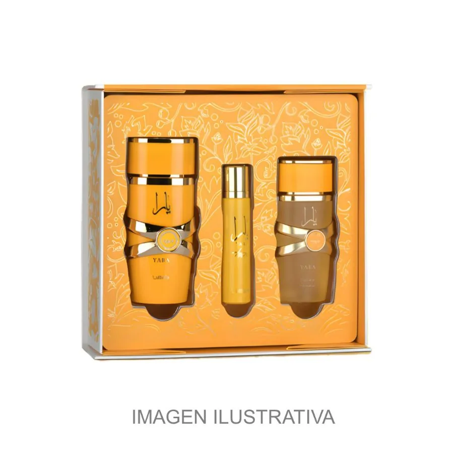 SET D LATTAFA YARA TOUS 100ML. EDP+MINI+HAIR MIST