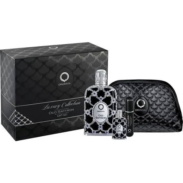 SET U ORIENTICA OUD SAFFRON 80ML. EDP+MINI+ATOMIZADOR+BOLSA