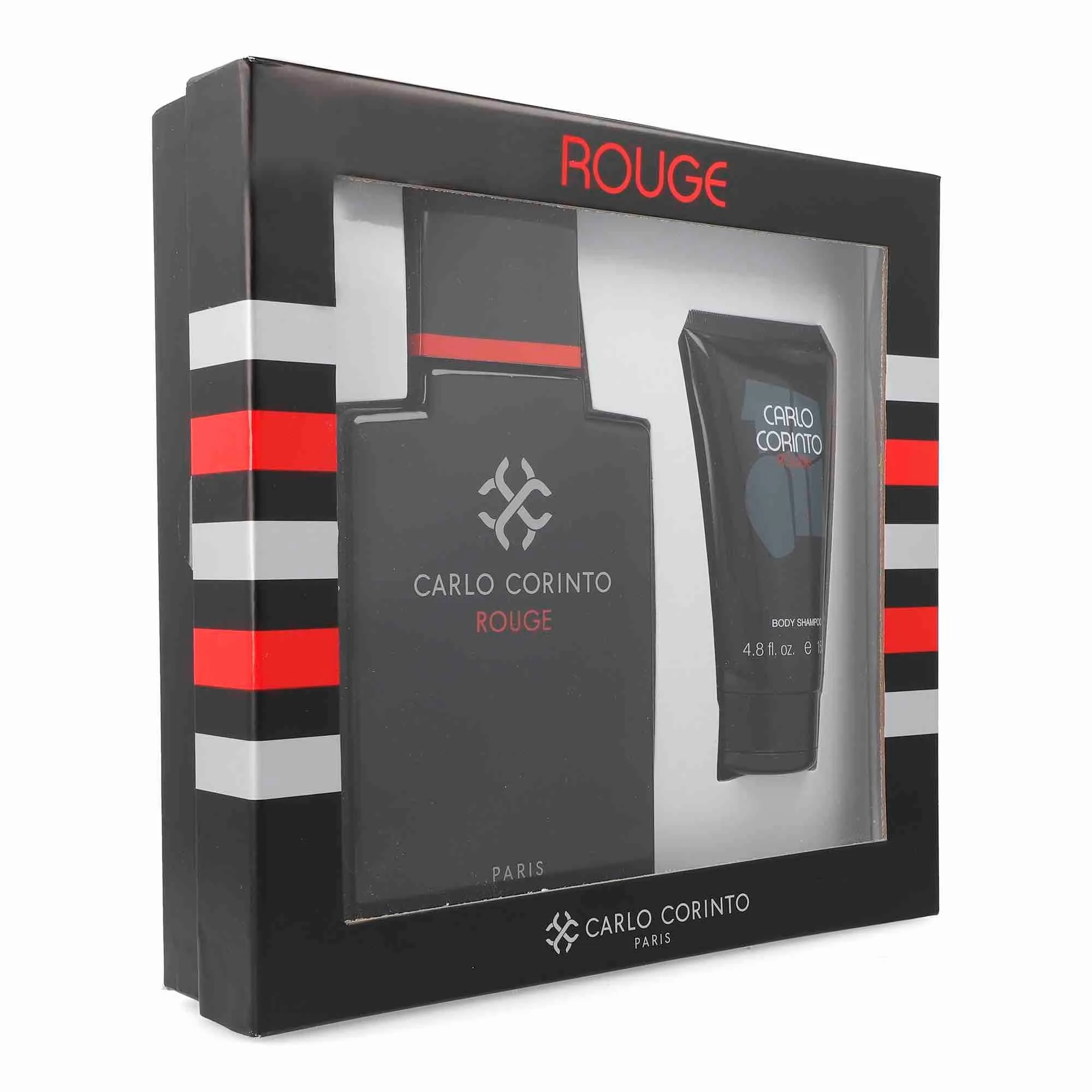 SET C CARLO C. ROUGE 400ML. EDT+GEL