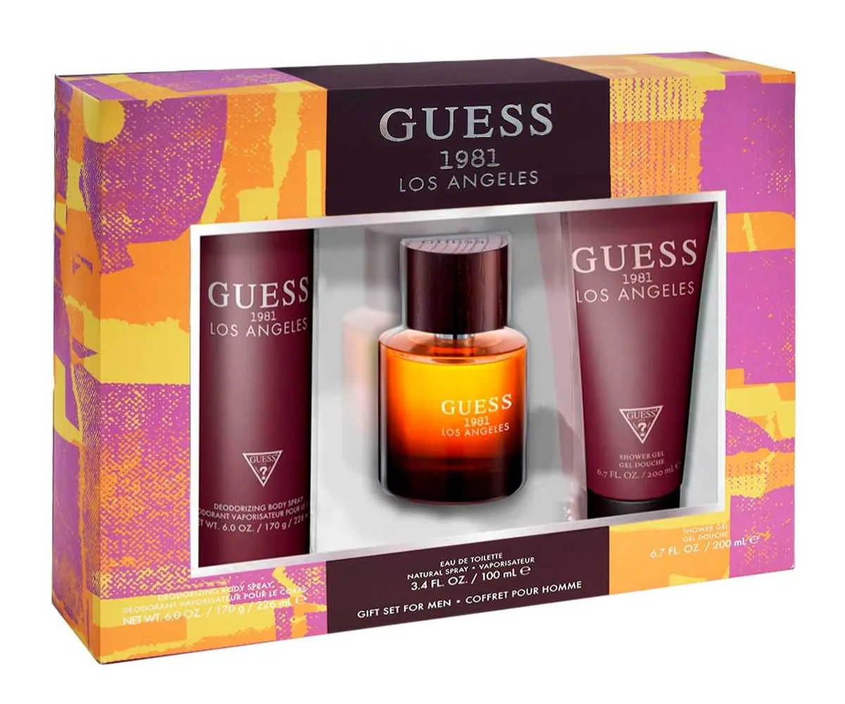 SET C GUESS 1981 LOS ANGELES 100ML. EDT+GEL+DESODO