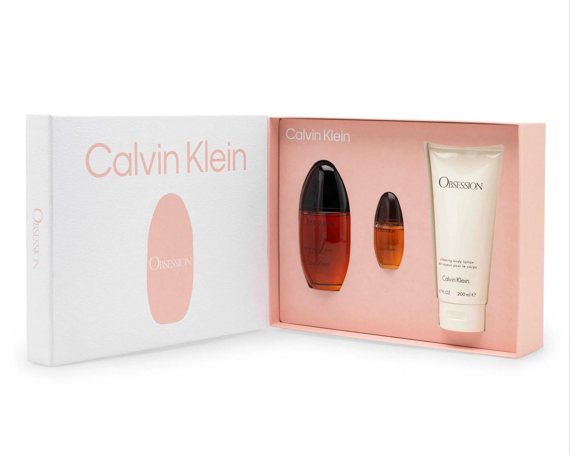 SET D CALVIN K. OBSESSION 100ML. EDP+MINI+CREMA