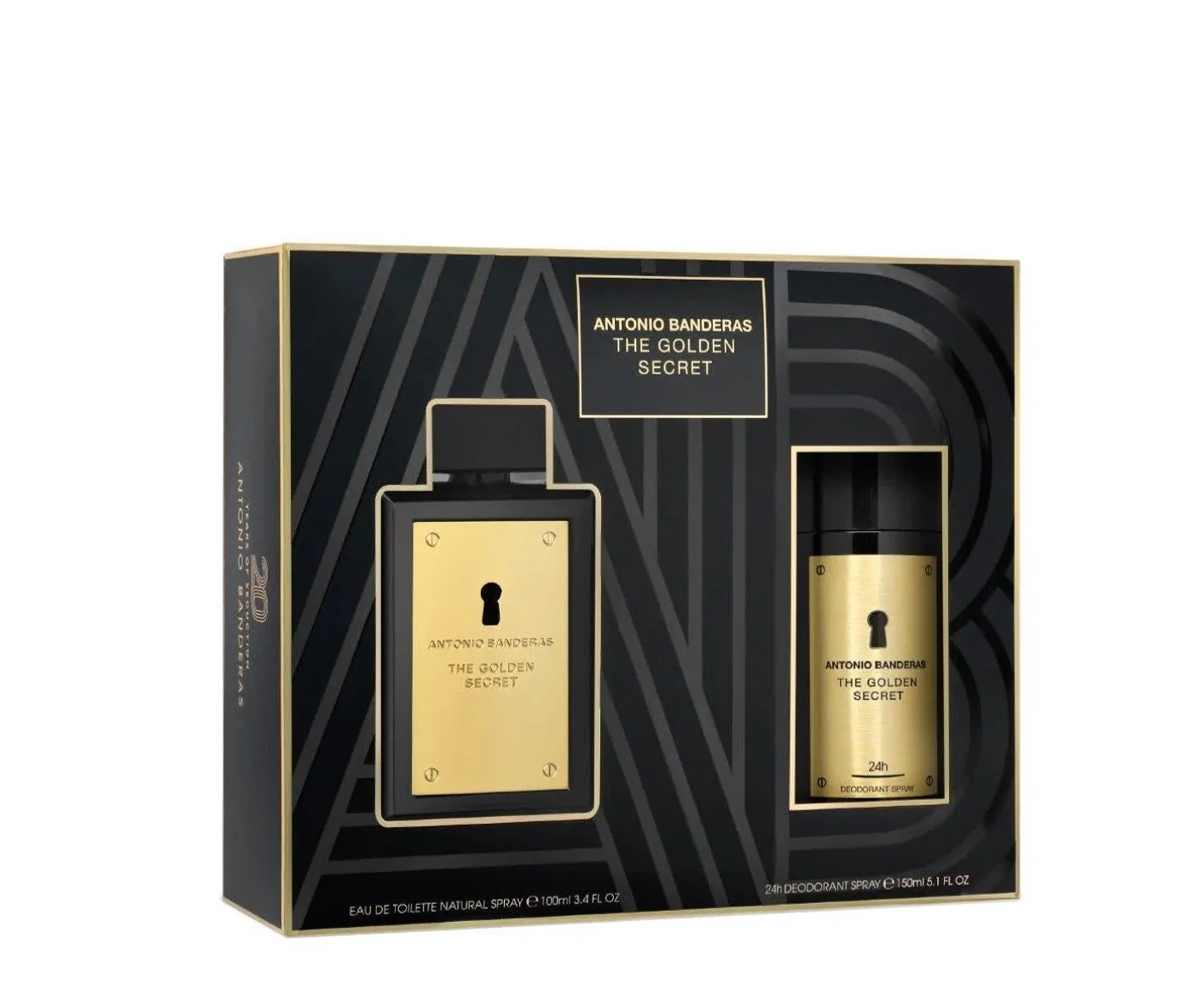 SET C ANTONIO B. THE GOLDEN SECRET 100ML. EDT+ DESODORANTE