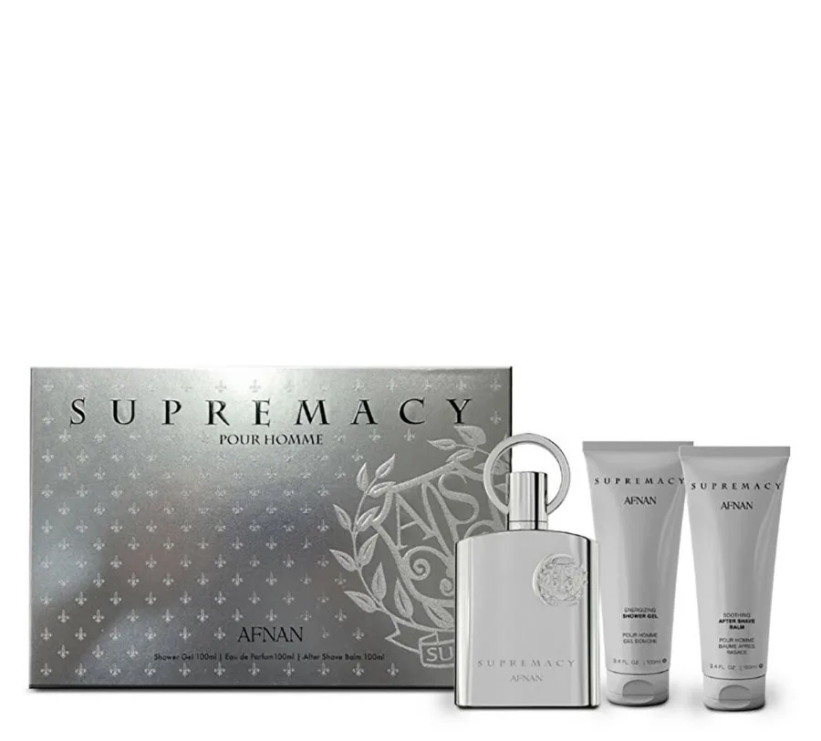 SET C AFNAN SUPREMACY POUR HOMME 100ML. EDP+GEL+AFTER