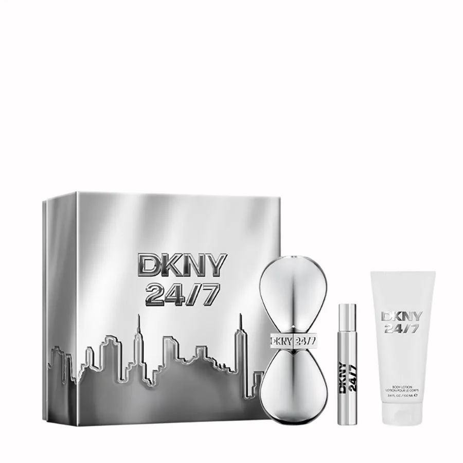 SET D DKNY 24/7 100ML. EDP+ MINI+CREMA