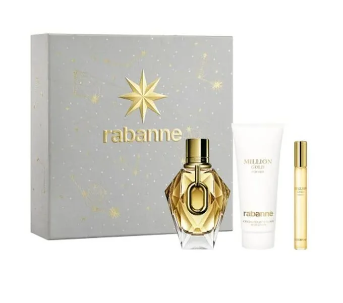 SET D PACO R. MILLION GOLD 90ML. EDP+CREMA+MINI