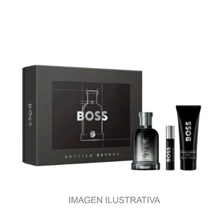 SET C HUGO B. BOTTLED BEYOND 100ML. EDP+GEL+MINI