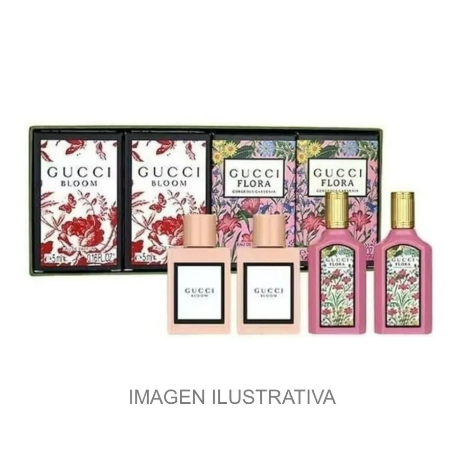 SET D GUCCI BLOOM+FLORA GORGEOUS GARDENIA 4X5ML. EDP