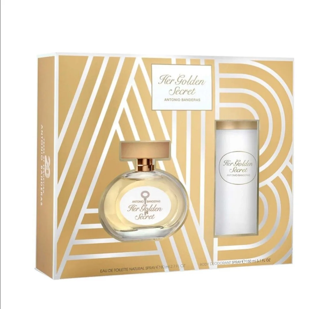 SET D ANTONIO B. HER GOLDEN SECRET 80ML. EDT+DESODORANTE