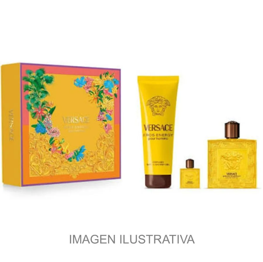 SET C VERSACE EROS ENERGY 100ML. EDP+MINI+GEL