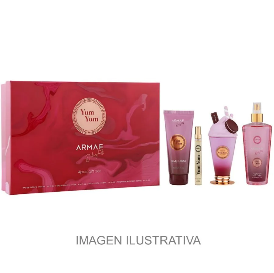 SET D ARMAF YUM YUM 100ML. EDP+MINI+CREMA+BODY
