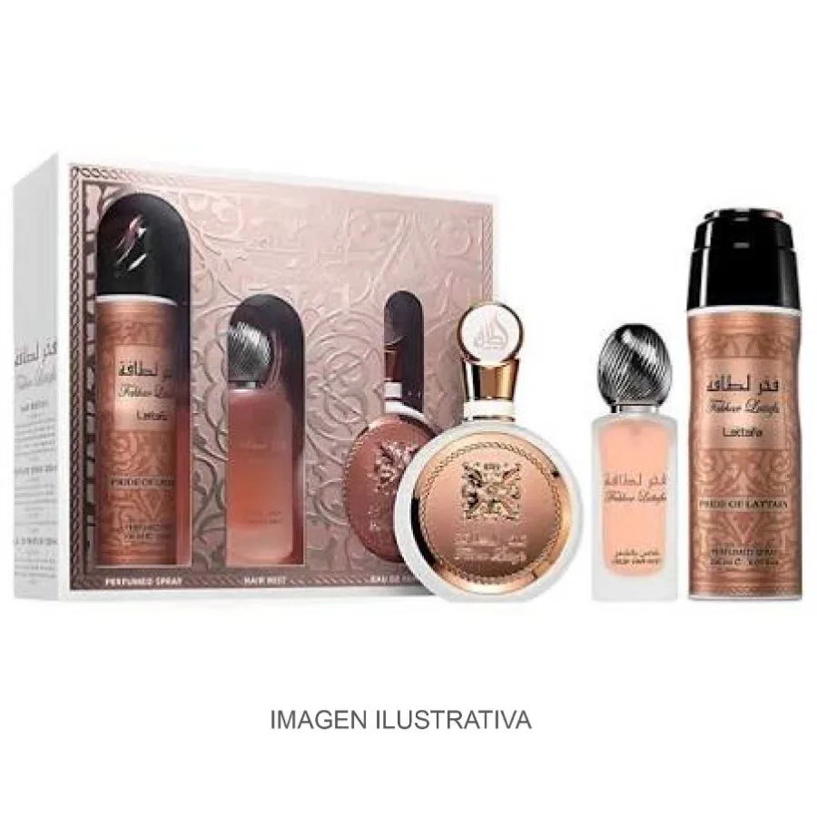 SET D LATTAFA FAKHAR LATTAFA 100ML. EDP+BODY+HAIR MIST