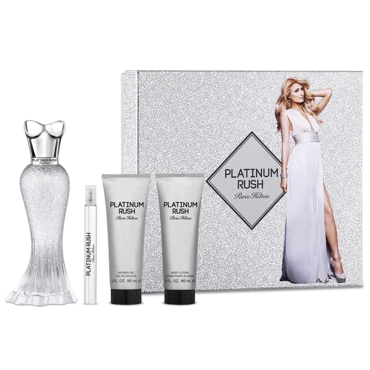 SET D PARIS H. PLATINUM RUSH 100ML. EDP+CREMA+GEL+MINI