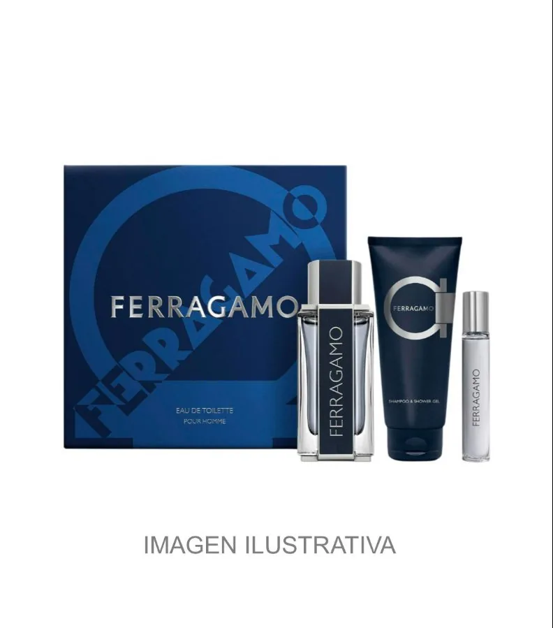 SET C FERRAGAMO FERRAGAMO 100ML. EDT+GEL+MINI