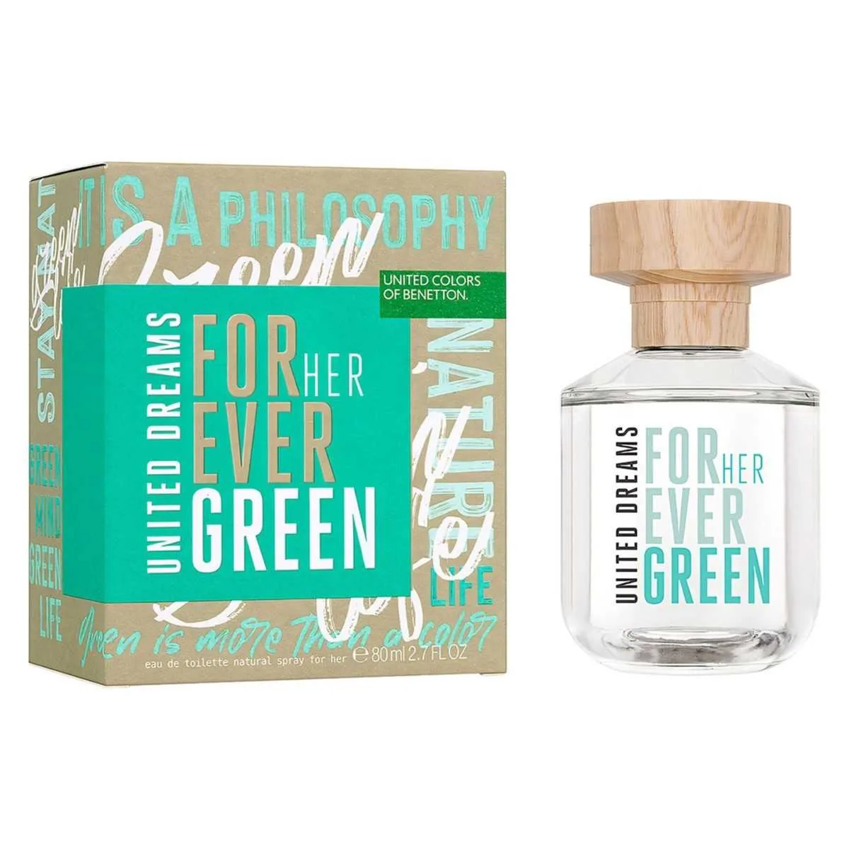 D BENETTON UNITED DREAMS EVER GREEN 80ML. EDT