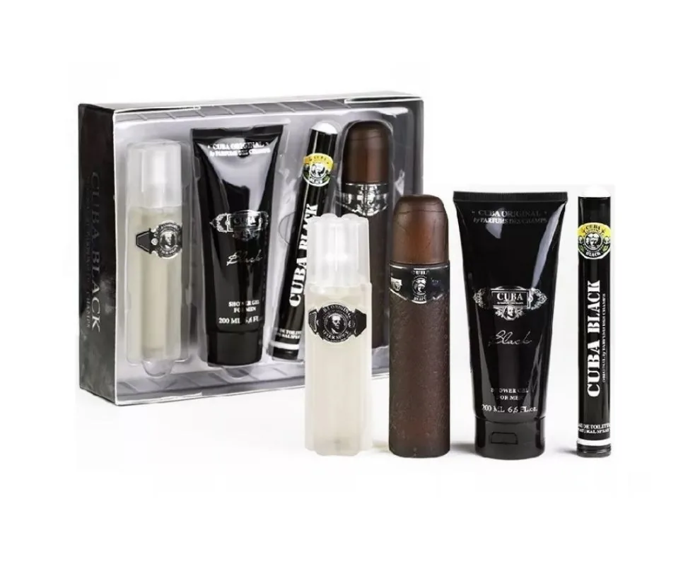 SET C CUBA BLACK 100ML. EDT+AFTER+MINI+GEL