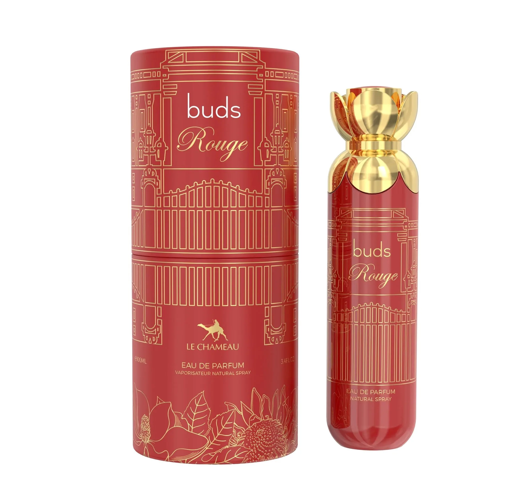 D LE CHAMEAU BUDS ROUGE 100ML. EDP