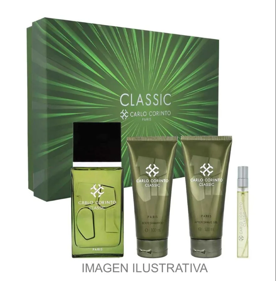 SET C CARLO C. CLASSIC 100ML. EDT+AFTER+SHAMPOO+MINI