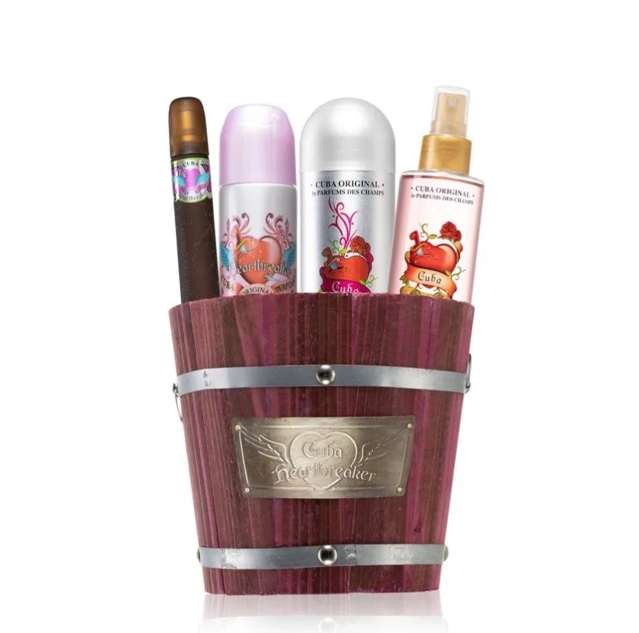 SET D CUBA HEARTBREAKER 100ML. EDP+MINI+BODY+DESODORANTE