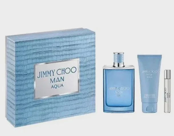 SET C JIMMY CHOO MAN AQUA 100ML. EDT+MINI+GEL