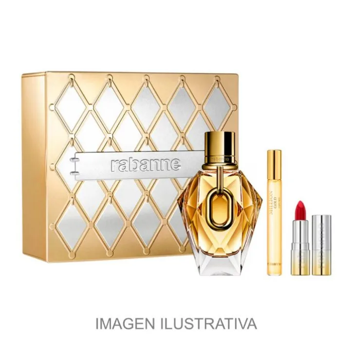 SET D PACO R. MILLION GOLD 90ML. EDP+LABIAL+MINI