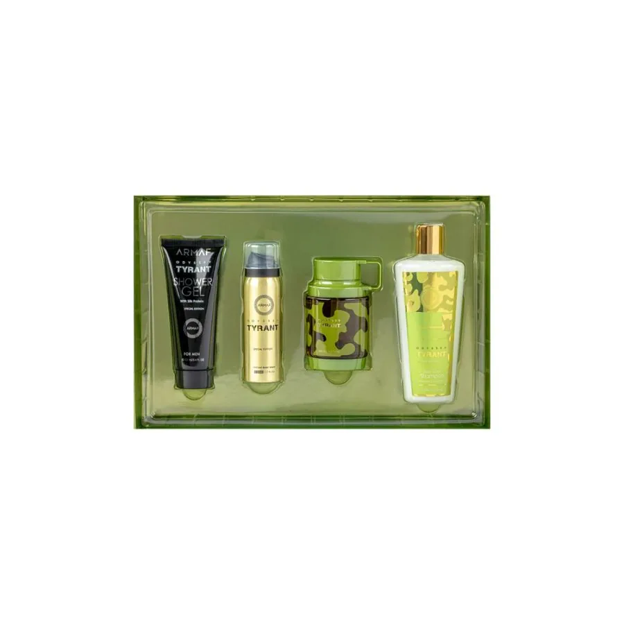 SET C ARMAF ODYSSEY TYRANT 100ML. EDP+GEL+DESODORANTE+SHAMPOO