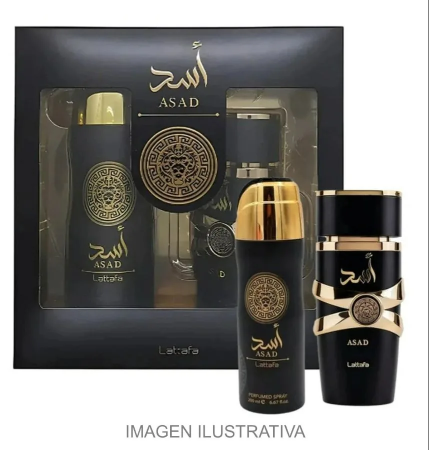 SET C LATTAFA ASAD 100ML. EDP+BODY