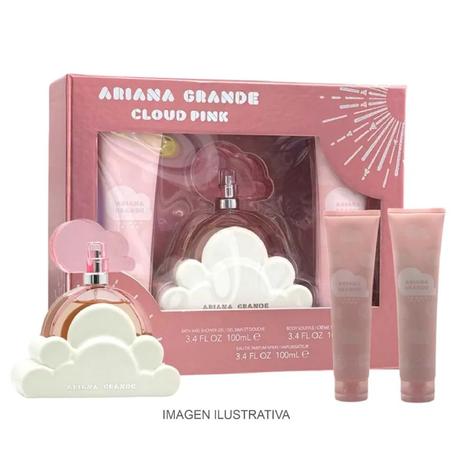 SET D ARIANA G. CLOUD PINK 100ML. EDP+CREMA+GEL