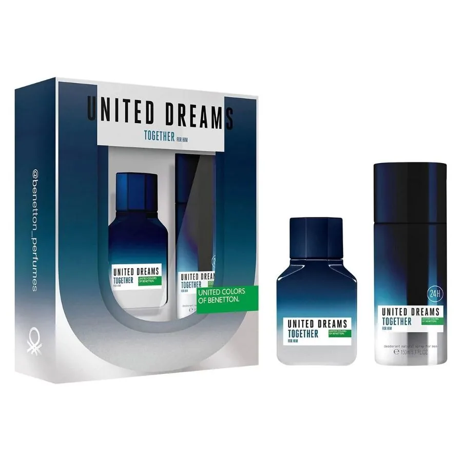 SET C BENETTON UNITED D. TOGETHER 100ML. EDT+DESODORANTE