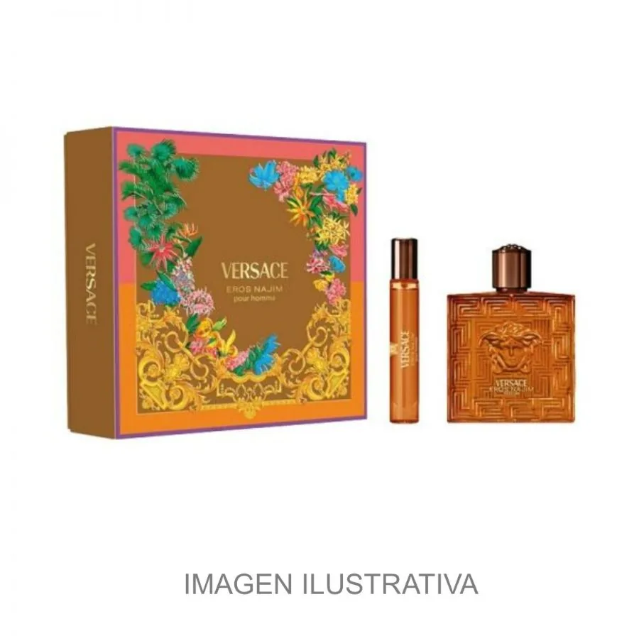 SET C VERSACE EROS NAJIM PARFUM 100ML.+MINI