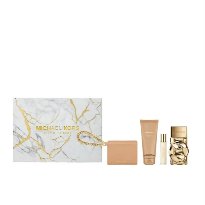 SET D MICHAEL K. POUR FEMME 100ML. EDP+CREMA+MINI+TARJETERO