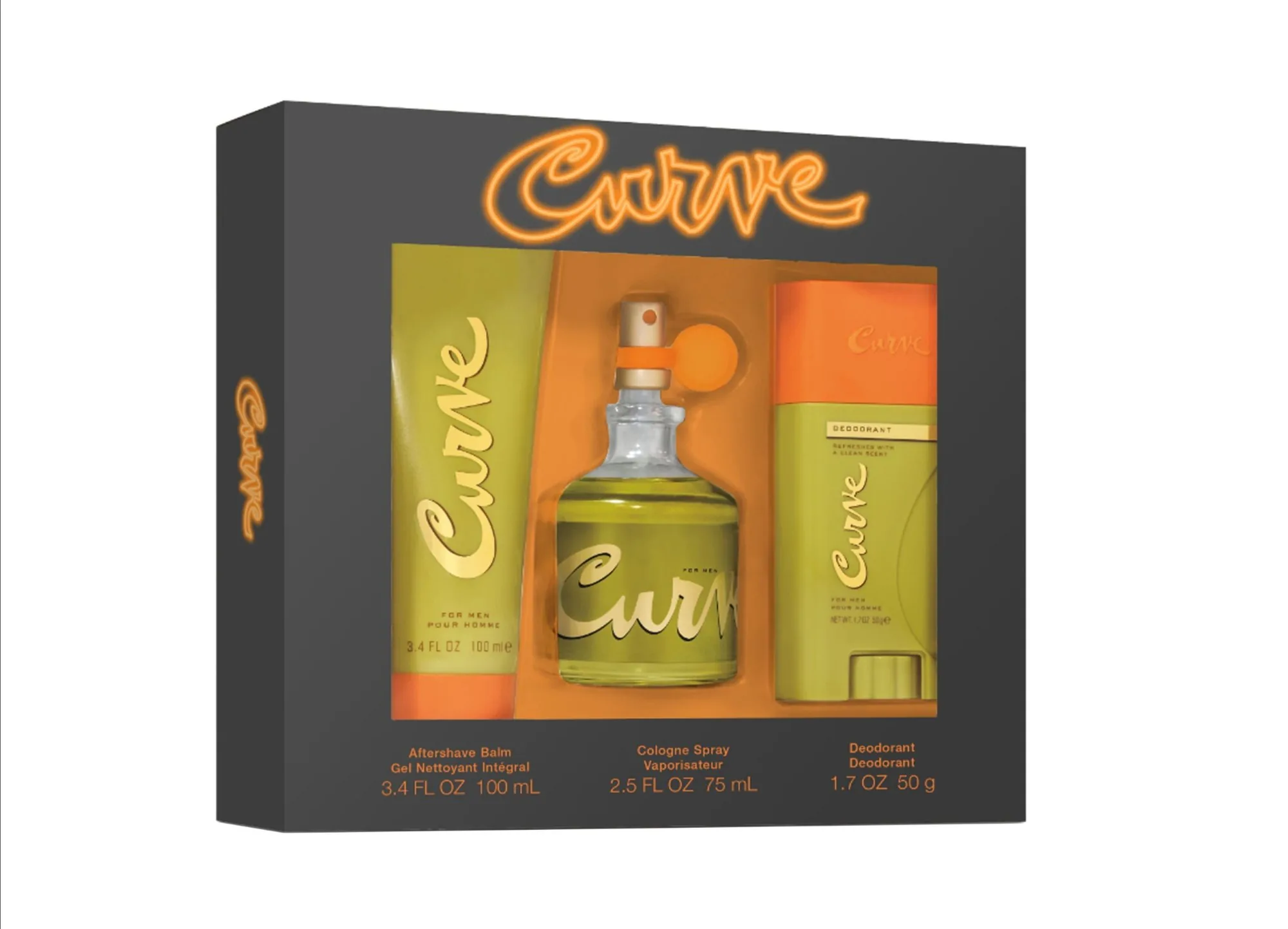 SET C LIZ CLAIBORNE CURVE 75ML. EDC+AFTER+DESODORANTE